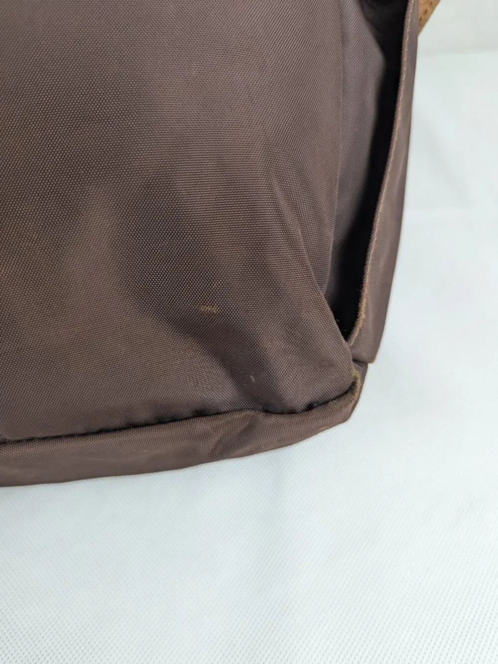 Authentic Longchamp le Pliage Hobo Shoulder Crossbody Bag Brown Made in China